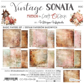 Vintage Sonata 8x8 Inch Basic Papers Set