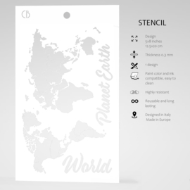 World Map - Texture Stencil