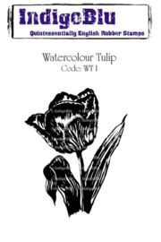Watercolour Tulip - Clingstamp A6