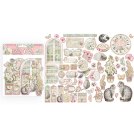 Orchids and Cats Die Cuts - Chipboard
