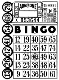Games - Components Cling Mount Collage Stamp