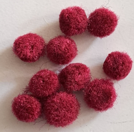 Pompons Bordeaux
