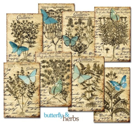 Decorer mini Paper Pack - Butterfly & Herbs