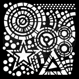 Stars & Circles - Stencil