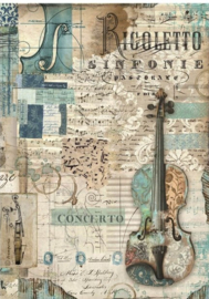 Music - Violin - Rijstpapier