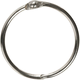 Boekbindersring 40 mm - Zilver 3 pcs