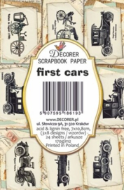 Decorer mini Paper Pack - First Cars