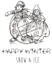 Happy Winter - Clingstamp