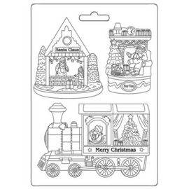 Soft Mould, Train Santa Claus  -  #PRE-ORDER#