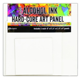 Alcohol Ink Hard Core Art Panels - Squares