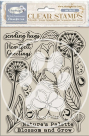 Create Happiness Dewdrops Blossoms - Clearstamp