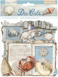Silent Sea Die Cuts - Chipboard