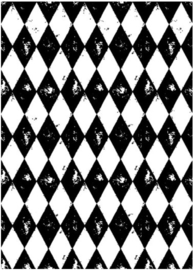 Harlequin - Components Cling Mount Collage Stamp