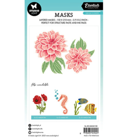 Dahlia flowers Essentials nr.195 - Mask