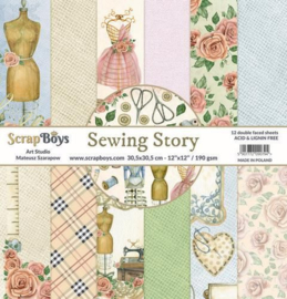 Sewing Love - 12x12"