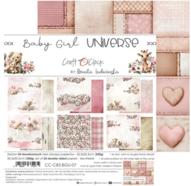 Baby Girl Universe 8x8 Inch Medium Papers Set
