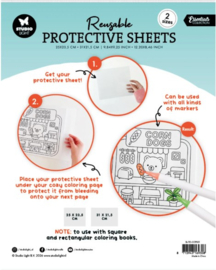 Cozy Coloring Protective Sheet Square and Rectangle