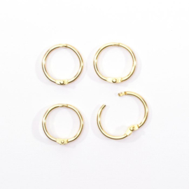 Boekbindringen 20 mm - Goud 4 pcs