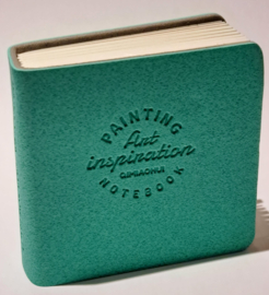 Mini Vierkante Aquarel Schetsboek - Mintgroen
