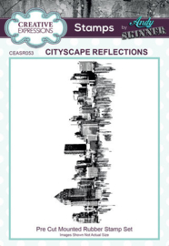 Cityscape Reflections - Clingstamp