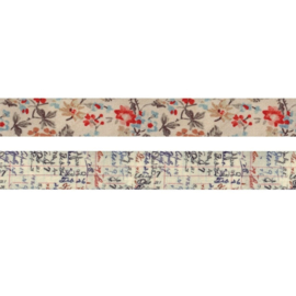 Tim Holtz Linen Tape Floral