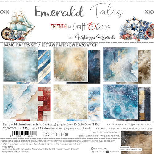 Emerald Tales 8x8 Inch Basic Papers Set