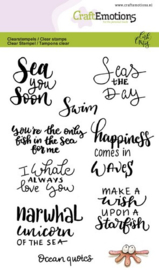 Ocean Quotes (Eng)  - Clearstamp
