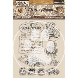 Coffee and Chocolate Chocolate Elements - Clearstamp