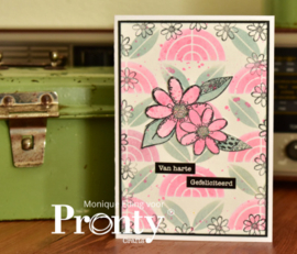 Mask stencil Retro Pattern Flowers