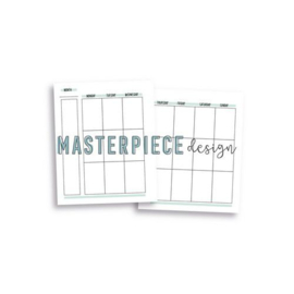 Masterpiece Memory Planner - Weekly Inserts Turquoise