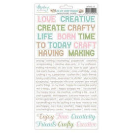 In My Craftroom - Paper Stickers Words