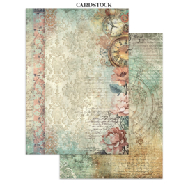 Gardens of Time - Junk Journal Stickers, Backgrounds, Cut-Outs