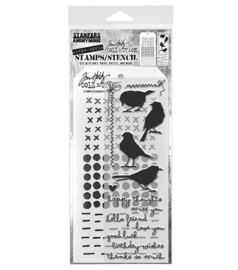 Tim Holtz Clear Stamp and Stencil  - #82
