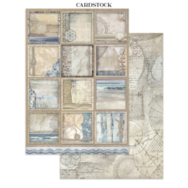 Silent Sea - Junk Journal Stickers, Backgrounds, Cut-Outs