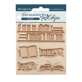 Vintage Library Decorative Chips Dream, Enjoy