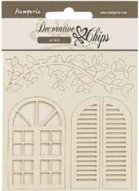 Golden Harmony Windows - Decorative Chips