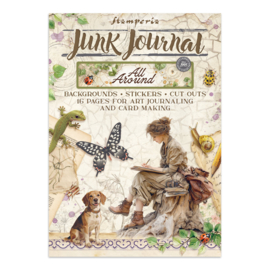 All Around - Junk Journal Stickers, Backgrounds, Cut-Outs