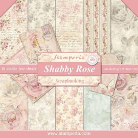 Shabby Rose - 12x12"