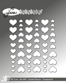 Enamel Hearts - Transparent