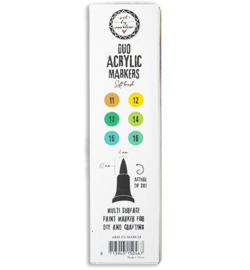 Duo acrylic markers Greens Essentials nr.28