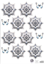pop-up en decoupage - Blauw A