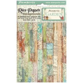 Garden Backgrounds - Rijstpapier