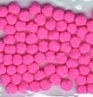 Mini Pompons Neon roze