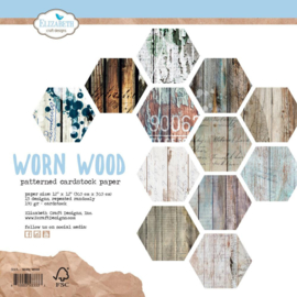 Worn Wood - 12x12"