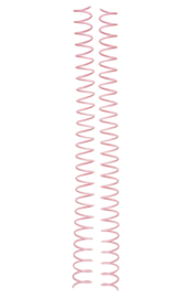 the Cinch Wire 0.625" Spiral - Blush (4pcs)