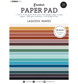 Paper Pad Essentials Patterns Nr.89 - Lagoon waves