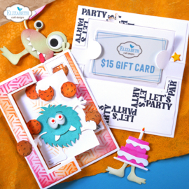 Monster Birthday Flip Card