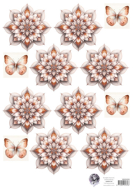 pop-up en decoupage - roze A