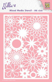 Nellie's Choice Bloemen - Stencil A6