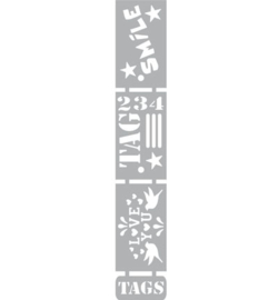 Tags Smile - Mask Stencil